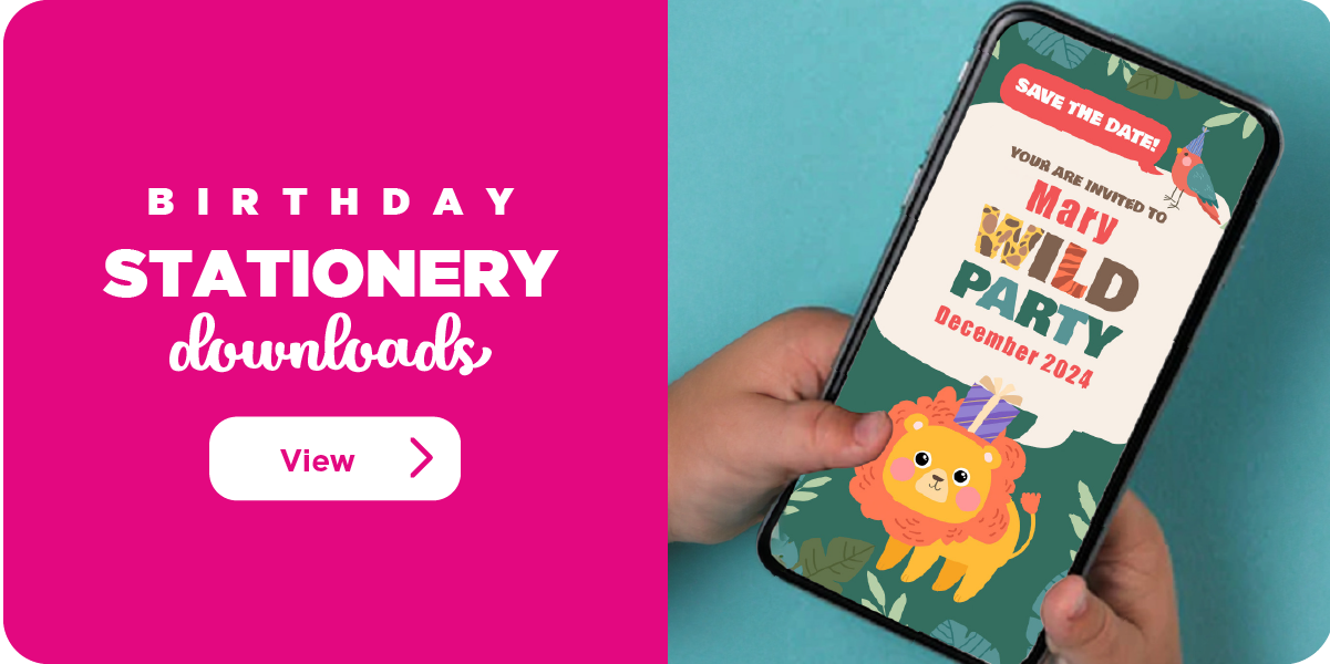 Birthday Theme - Stationery