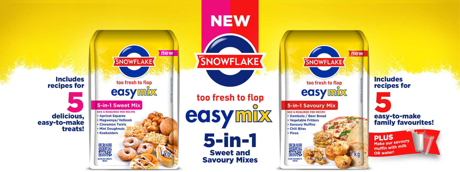 Easymix Sweet and Easymix Savoury