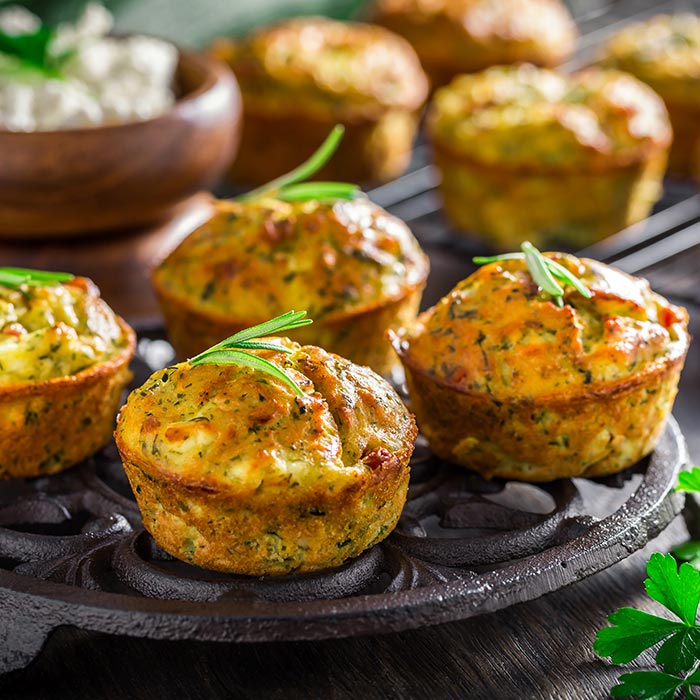 Cheese & chive muffins - Recipes - Snowflake